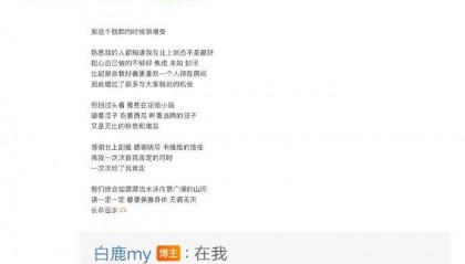 “连小学生都不会犯错的!”知名女星白鹿发文被吐槽,老板于正回应