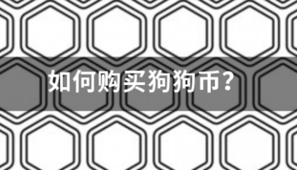 如何购买狗狗币？